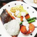 そらてんママ's cooksnap of when they made サーモンソテー&焼き野菜　バジルソース.