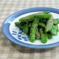 umemodoki's cooksnap of when they made 絹さやのゴマ和え.
