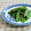 umemodoki's cooksnap of when they made 絹さやのゴマ和え.