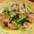 ★りなんち★'s cooksnap of when they made 豚ばらと小松菜の炒め物.