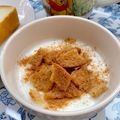 ☆あいちゃん's cooksnap of when they made ヨーグルトに、ラスク＆シナモン♪.