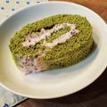 タラチコさん's cooksnap of when they made ロールケーキ★抹茶＆あずきクリーム.