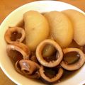 harutop's cooksnap of when they made 時短 冷凍大根とイカの煮物.