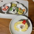 わ☆はは☆'s cooksnap of when they made １歳　離乳食　バースデープレート☆.