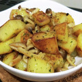 ツインズ♀ママ's cooksnap of when they made 新じゃがとしめじのポンマヨ炒め.