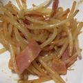 ヨシヨッシー's cooksnap of when they made お弁当に！モヤシとハムのカレー炒め.