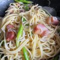 さうるママ♡'s cooksnap of when they made しらすとアスパラとベーコンの春色パスタ☆.