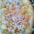 katoichi's cooksnap of when they made しらすと桜えびのピザ♡.