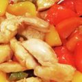 YOKO☆Y's cooksnap of when they made 簡単！パプリカと鳥むね肉の甘酢炒め♪.
