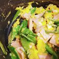 ＊こみこ＊'s cooksnap of when they made 簡単美味♡絹さやとハムとたまごの炒め物.