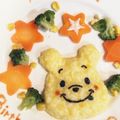 くも｡zzZ's cooksnap of when they made のりパンチde簡単プーさん（キャラ弁）.