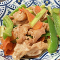 クックM6DK2O☆'s cooksnap of when they made 豚こま 人参 ﾋﾟｰﾏﾝの焼き肉タレ炒め.