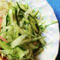 みきんたちゃん's cooksnap of when they made 逆に？！簡単キレイ！キュウリの千切り。.
