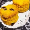 チャレンジャ's cooksnap of when they made スコーン(かぼちゃ&レーズン).