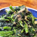 kurozata's cooksnap of when they made ほうれん草（冷凍）の胡麻バター炒め.