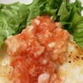 ☆AYAKO★'s cooksnap of when they made 夏♪鮭のムニエル・フレッシュトマトソース.