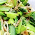 こずっぺ's cooksnap of when they made 健康美人♡小松菜モヤシのごま和え.