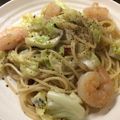 ベティ３'s cooksnap of when they made 海老ときゃべつのパスタ.