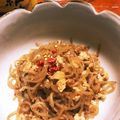 とも吉3's cooksnap of when they made 糸こんにゃくと鶏そぼろのきんぴら♪.