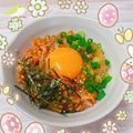 オウジリリノエ's cooksnap of when they made ❇️キムたま納豆ご飯♬.*ﾟ.