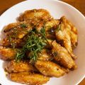 お魚屋さんはるま。's cooksnap of when they made フライパンで簡単 手羽中の甘辛炒め^^.