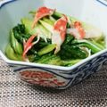 ティモ333's cooksnap of when they made チンゲンサイとカニカマの炒め煮びたし.
