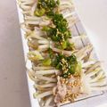 オモチなみ's cooksnap of when they made レンチンde♬中華風もやし豚巻きポン酢.
