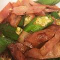 ぬぅぴぃ☆'s cooksnap of when they made ♪お弁当に♪オクラとベーコン炒め.