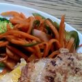 ポニーリボン's cooksnap of when they made にんじんナポリタン.