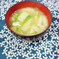 ふうはっちゃん's cooksnap of when they made ＊水菜と油揚げの味噌汁＊.