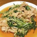 vabochan's cooksnap of when they made 豚肉×水菜×もやし♡簡単サッと煮.