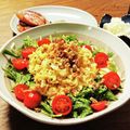 ハチワレねこ's cooksnap of when they made 水菜とツナのたくあんタルタルサラダ.