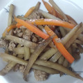 moeoke's cooksnap of when they made 我が家の♡簡単♡挽き肉きんぴらごぼう♡.