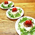 はねっち。's cooksnap of when they made 水菜と豆腐 ケーキ風サラダ冷や奴.