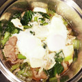 だぉりん's cooksnap of when they made 豚肉と小松菜の甘辛たまご落とし.