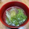 海獣レストラン's cooksnap of when they made ミョウガとセロリの葉の薬味コンソメスープ.