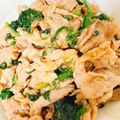 りーとぽん's cooksnap of when they made 簡単！美味しい！豚バラほうれん草炒め♪.