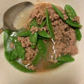 なごり's cooksnap of when they made ✻絹さやとひき肉のしょうが炒め✻.