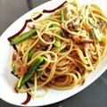 ☆AkaHika☆'s cooksnap of when they made 絹さや・舞茸・ツナの和風パスタ.