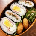 おどんちゃん's cooksnap of when they made お弁当に入れやすい☆おにぎらず.