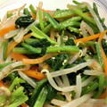 料理ニガテ系女子☆'s cooksnap of when they made もやしとほうれん草のナムル☆簡単.