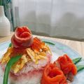 渚kitchen's cooksnap of when they made お誕生日に♪ちらし寿司ケーキ.