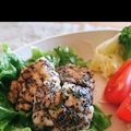 Nazomin's cooksnap of when they made 丸めて焼くだけ！ささみの丸め香り焼き♪.