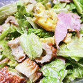 ミニモンJr's cooksnap of when they made 玉子とちくわの和風レタスサラダ.
