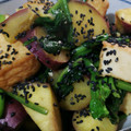 poohmiffy's cooksnap of when they made さつまいもと法蓮草のバター香る甘辛炒め.