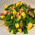 タイボー☆'s cooksnap of when they made 絹さやとベーコンの玉子炒め.