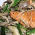 かずこ☆'s cooksnap of when they made シャケとキノコのバター麺つゆ炒め.