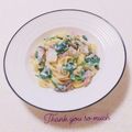 まあまま☆0403's cooksnap of when they made エリンギ&ベーコンのクリームパスタ♡.