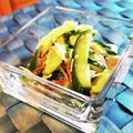 ダッフィーニーうに's cooksnap of when they made カニカマとキュウリ鶏むね肉のからし和え♪.