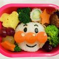 Fuuuﾁｬﾝ's cooksnap of when they made アンパンマン弁当（キャラ弁）.
